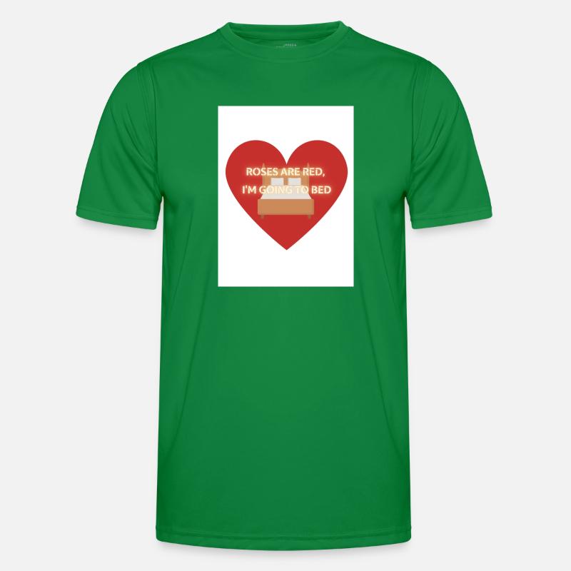 Bett Gedicht Männer Funktions-T-Shirt