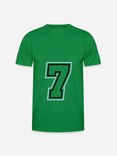 7 Number symbol - Men's Functional T-Shirt - kelly green