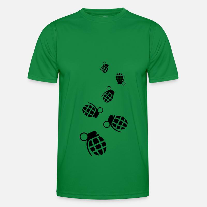 Granate waffe icon Männer Funktions-T-Shirt