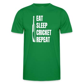 Cricket Cricket Team Cricket Team Cricket - Men's Functional T-Shirt - kelly green - Front - AI Model Male 178 dark (178cm)