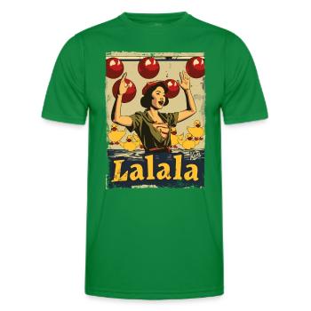 Asiatische Gummiente Lied Lalala - Männer Funktions-T-Shirt - Kelly Green - Vorne - AI Model Male 178 dark (178cm)