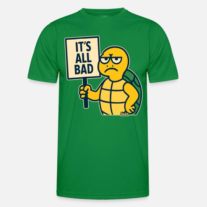 Bad mood turtle: Everything is bad Men's Functional T-Shirt