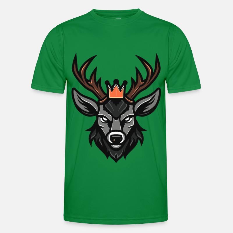 Deer Head Crown Men's Functional T-Shirt