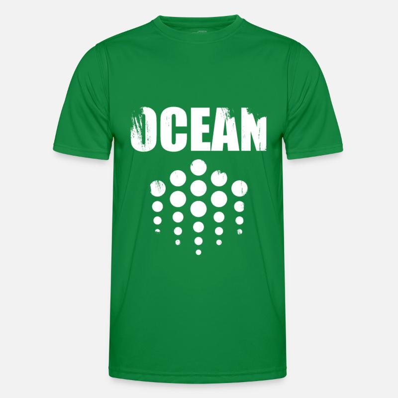 Crypto Cryptocurrency Zeichen Ocean Geschenkidee Männer Funktions-T-Shirt