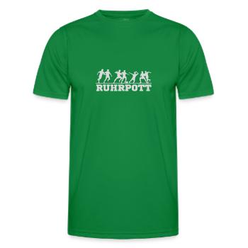 Ruhrpott - Fussball - Männer Funktions-T-Shirt - Kelly Green - Vorne - AI Model Male 178 dark (178cm)