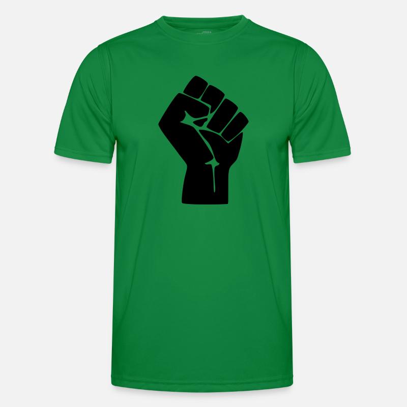 Faust Protest Widerstand Männer Funktions-T-Shirt