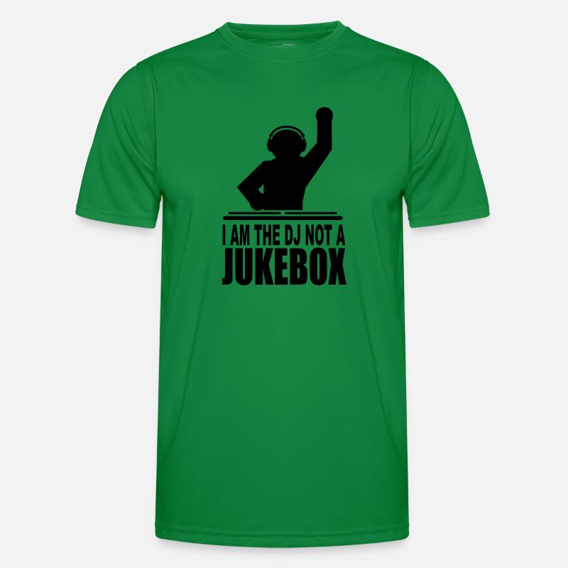 i am the dj not a jukebox - Männer Funktions-T-Shirt - Kelly Green