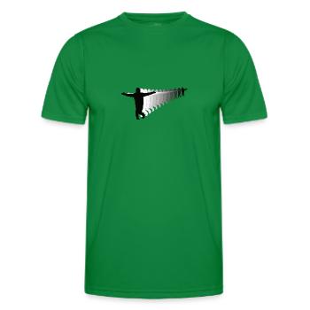 016 Standing Still - Männer Funktions-T-Shirt - Kelly Green - Vorne - AI Model Male 178 dark (178cm)