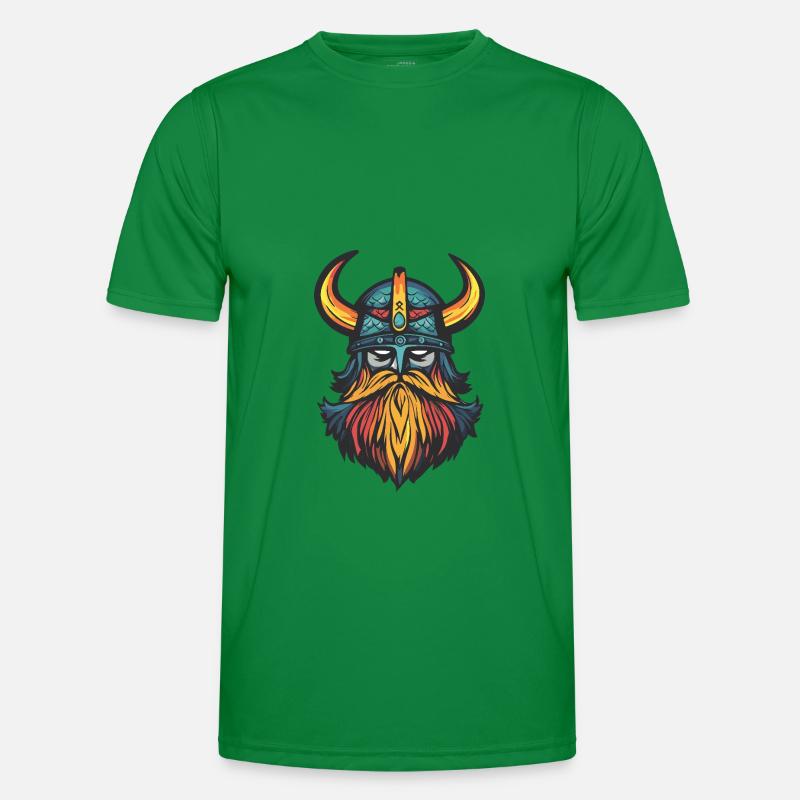 Wikinger Krieger Helm Männer Funktions-T-Shirt