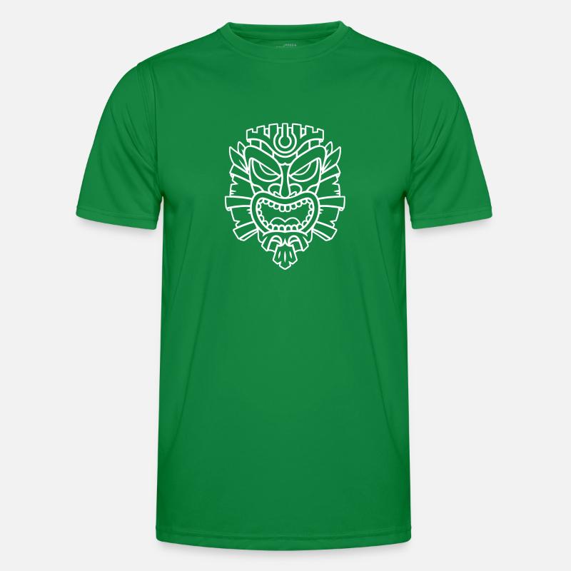 Mystical Signs Masks Figures and Patterns Men's Functional T-Shirt