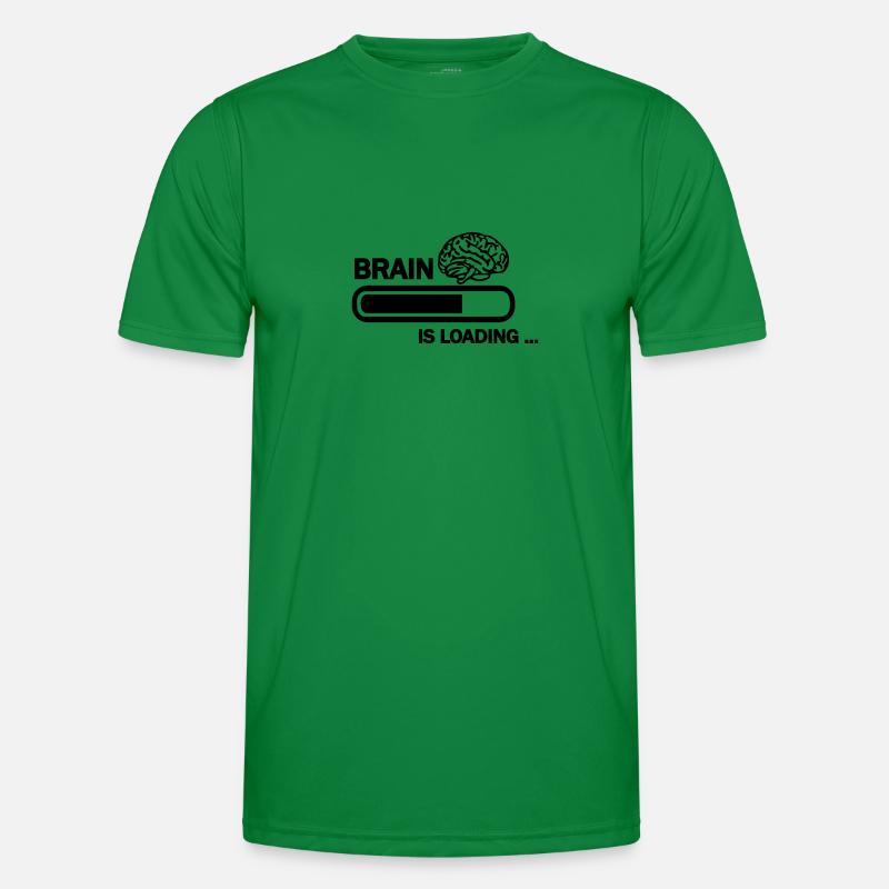 Brain loading - Männer Funktions-T-Shirt - Kelly Green