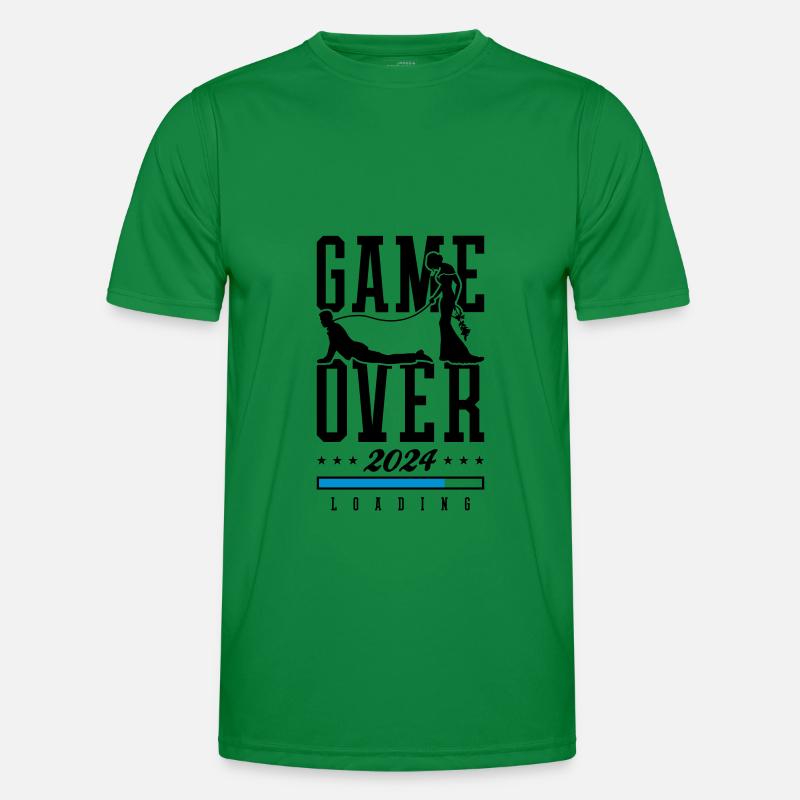 Wedding Loading 2024 Game Over - Men's Functional T-Shirt - kelly green