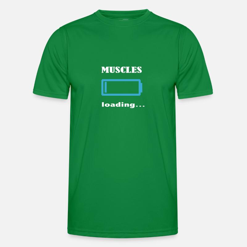 muscles loading... - Men's Functional T-Shirt - kelly green