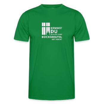 Date mit Bocksbeutel II - Männer Funktions-T-Shirt - Kelly Green - Vorne - AI Model Male 178 dark (178cm)