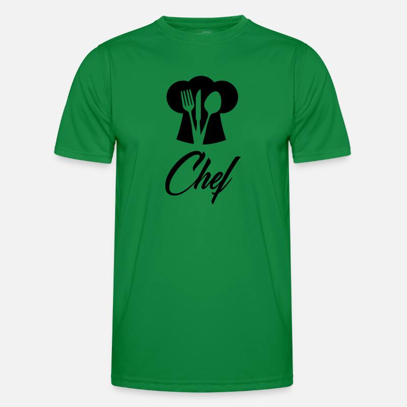 Küchenchef 3 Männer Funktions-T-Shirt