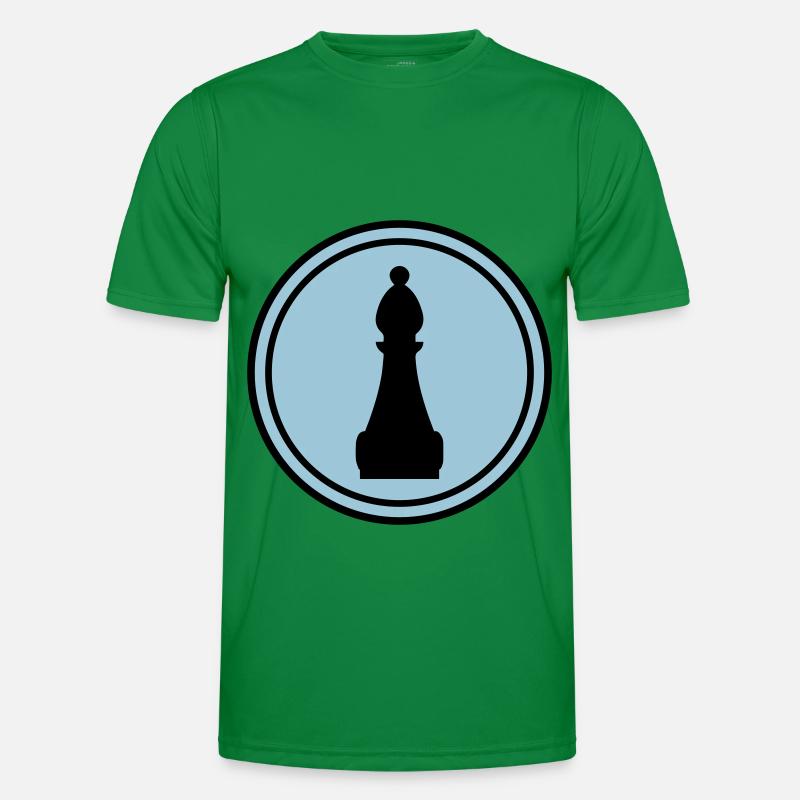 Chess piece symbol - Men's Functional T-Shirt - kelly green