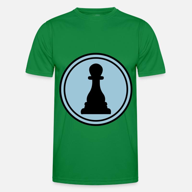 Runner Bauer Chess Piece - Men's Functional T-Shirt - kelly green