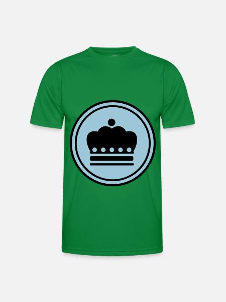Crown icon - Men's Functional T-Shirt - kelly green