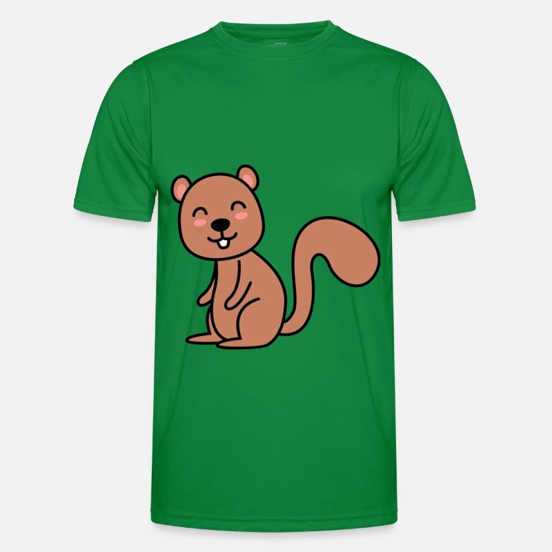 Eichhörnchen Comic Tier - Männer Funktions-T-Shirt - Kelly Green