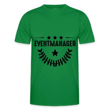 Event Manager - Men's Functional T-Shirt - kelly green - Front - AI Model Male 178 dark (178cm)