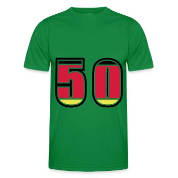 Maillot Allemagne numéro 50 - T-shirt sport Homme - vert - Devant - AI Model Male 178 dark (178cm)