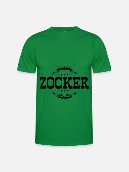 Zocker Gamer - Männer Funktions-T-Shirt - Kelly Green
