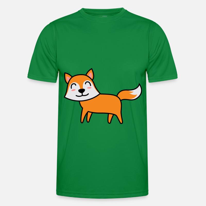 Fox Comic Animal - Men's Functional T-Shirt - kelly green