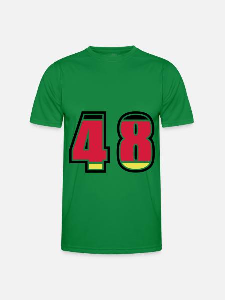 48 Number Germany Jersey - Men's Functional T-Shirt - kelly green
