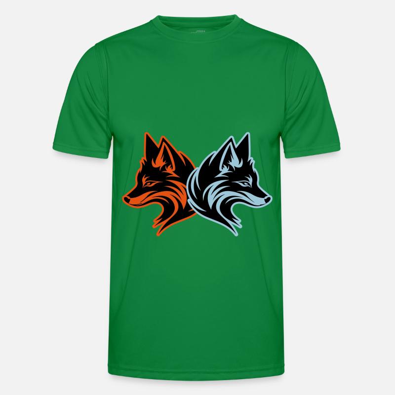 Fuchs Tier Männer Funktions-T-Shirt