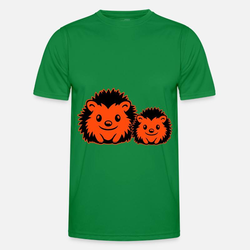 Igel Comic Niedlich Männer Funktions-T-Shirt