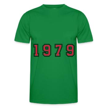 Numéro de l’année 1979 - T-shirt sport Homme - vert - Devant - AI Model Male 178 dark (178cm)