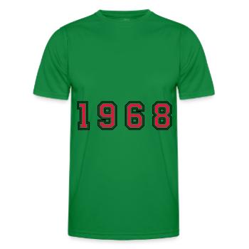 1968 Jahr Zahl - Männer Funktions-T-Shirt - Kelly Green - Vorne - AI Model Male 178 dark (178cm)
