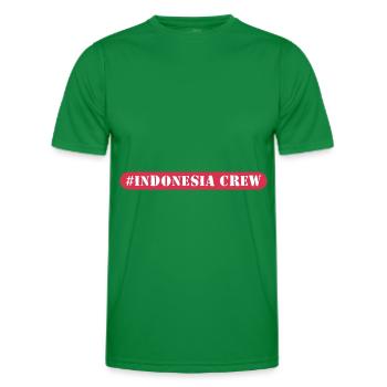 Indonesia Crew - Männer Funktions-T-Shirt - Kelly Green - Vorne - AI Model Male 178 dark (178cm)