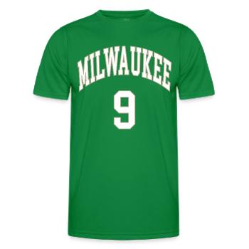 Milwaukee 9 - T-shirt sport Homme - vert - Devant - AI Model Male 178 dark (178cm)