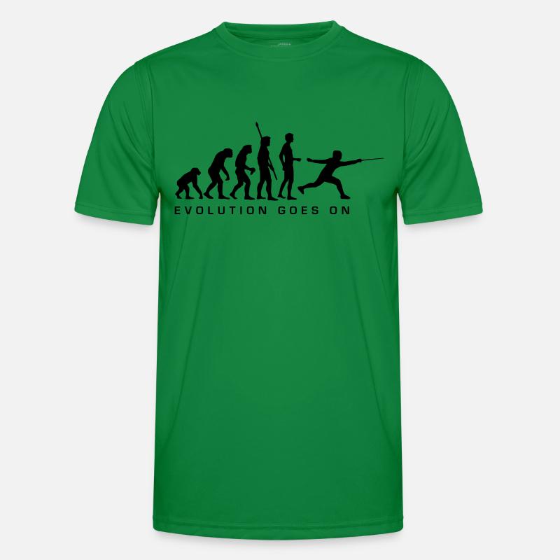 evolution_fechter_d - Men's Functional T-Shirt - kelly green