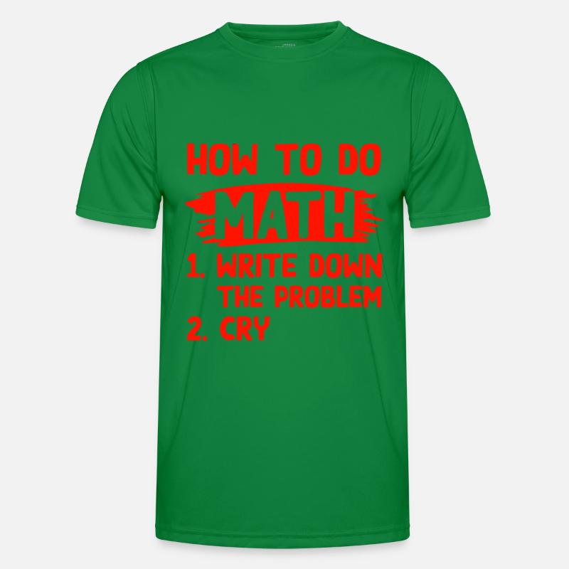mathematics problem - Men's Functional T-Shirt - kelly green