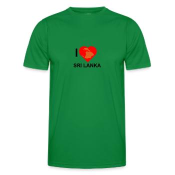 LIEBE Sri Lanka - Männer Funktions-T-Shirt - Kelly Green - Vorne - AI Model Male 178 dark (178cm)