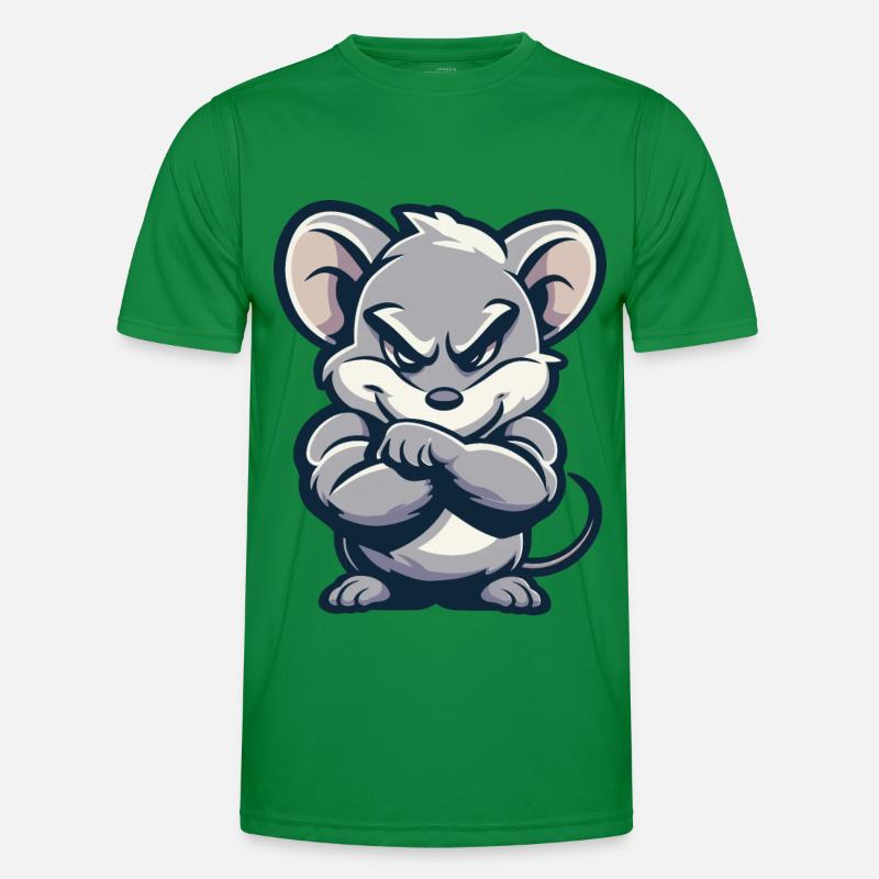 Maus Comic - Männer Funktions-T-Shirt - Kelly Green