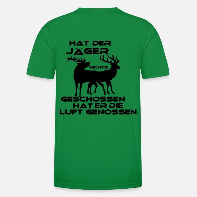 Hat der Jäger.. - Männer Funktions-T-Shirt - Kelly Green