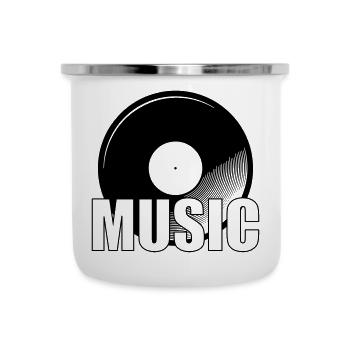 Music - Emaille-Tasse - Weiß - Vorne