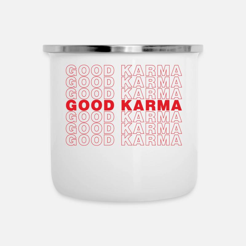 Good Karma Red - Camper Mug - white
