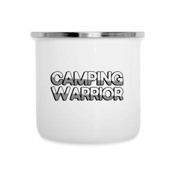 CAMPING WARRIOR - Camping - Emaille-Tasse - Weiß - Vorne