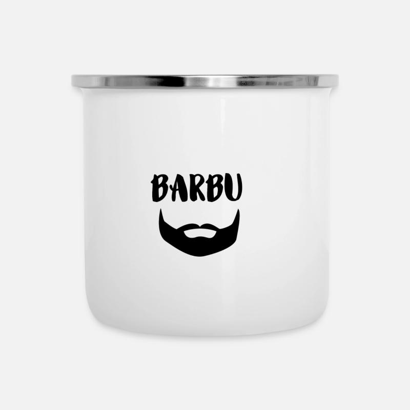 barbue - Tasse émaillée - blanc