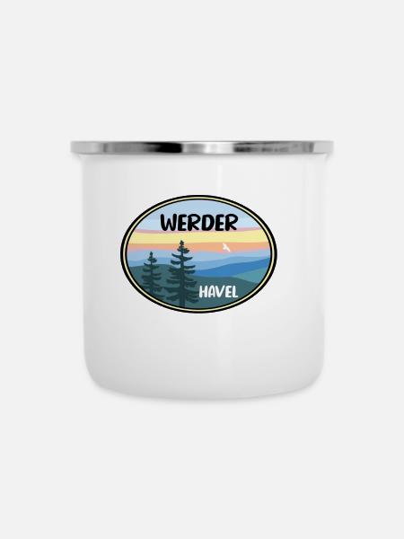 Werder Havel - Emaille-Tasse - Weiß
