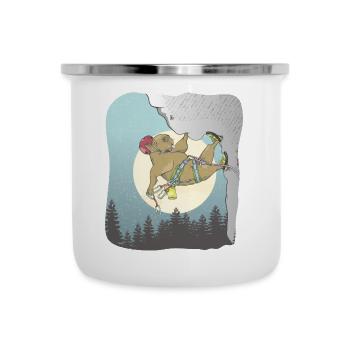 Grimpeurs de Capybara - Tasse émaillée - blanc - Devant