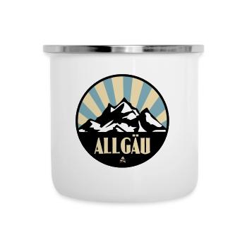 Allgäu - Emaille-Tasse - Weiß - Vorne