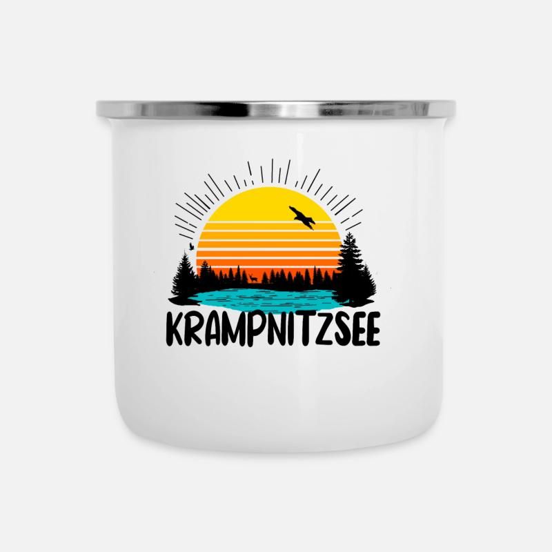 Krampnitzsee - Emaille-Tasse - Weiß