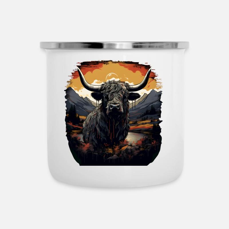 Bloody West - Emaille-Tasse - Weiß