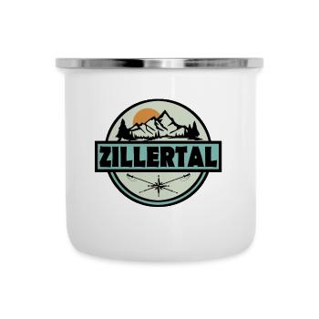 Zillertal - Emaille-Tasse - Weiß - Vorne