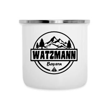 Watzmann - Emaille-Tasse - Weiß - Vorne